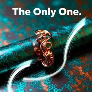 2/$25!!! Feminine Swirls & Curls! Uniquely Handmade Copper Wire Wring Sz 6
